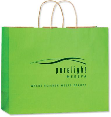 Plastic Bag Ban: Matte Finish Paper Bag 16X6x13
