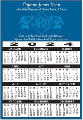 Custom Calendars: Full Color Magnet Calendar Year At-A-Glance