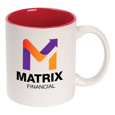 Bank Promotional Items: Full Color Ceramic Color Accent Mug 11 oz