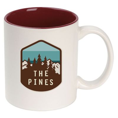 Souvenir Promotional Products: Full Color Ceramic Color Accent Mug 11 oz