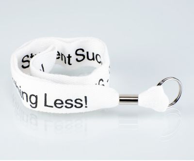Promotional Giveaways: Woven Cotton Lanyard 1"