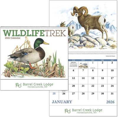 Custom Calendars: Wildlife Trek Spiral Wall Calendar