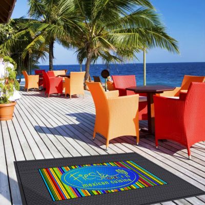 Beauty Salon & Barber Shop Promotional Items: Full Color Super Scrape Impressions Mat 5'X3'