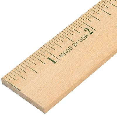 Natural Finish 12 Inch Ruler