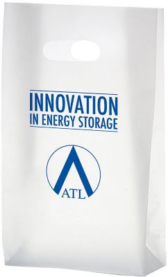 All Products: Clear Frosted Die Cut Bag 7 x 12 x 3.5