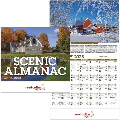 Custom Calendars: Scenic Almanac Stapled Wall Calendar
