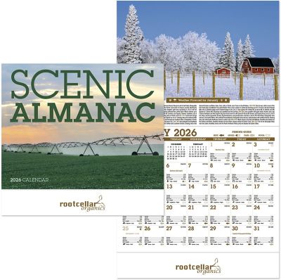 Office: Scenic Almanac Stapled Wall Calendar