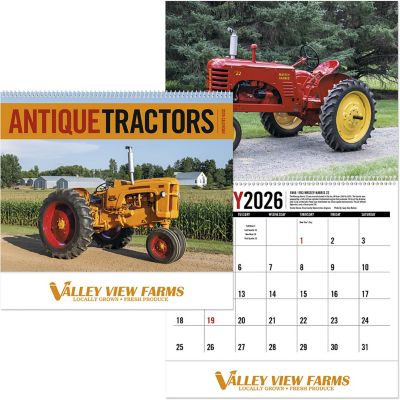 Custom Calendars: Antique Tractors Spiral Wall Calendar