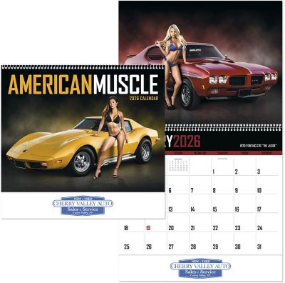Custom Calendars: American Muscle Spiral Wall Calendar