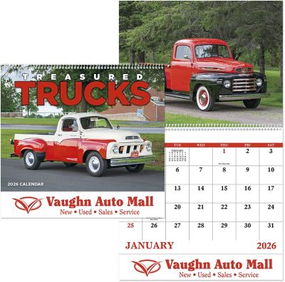 Treasured Trucks Spiral Wall Calendar