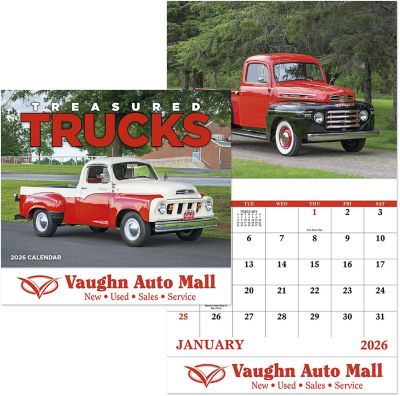 Custom Calendars: Treasured Trucks Stapled Wall Calendar
