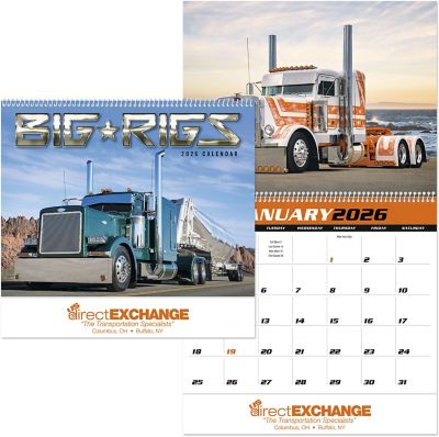Custom Calendars: Big Rigs Spiral Wall Calendar