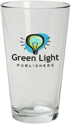 Custom Drinkware: Reusable Full Color Mixing Glass 16 Oz