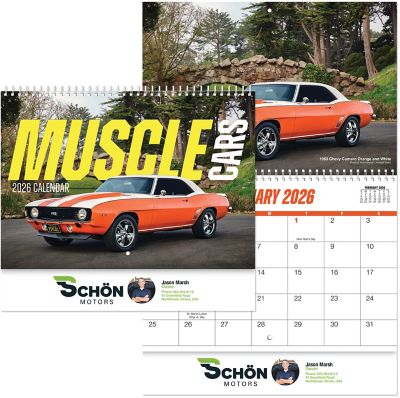 Full Color Muscle Cars Spiral Wall Calendar | Amsterdam Printing