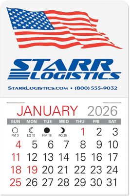 Patriotic Promotional Items: Patriotic Value Stick Calendar