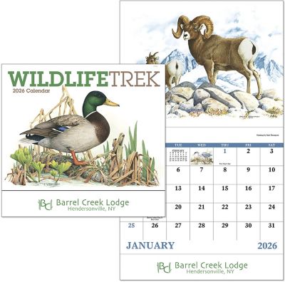 Custom Calendars: Wildlife Trek Stapled Wall Calendar