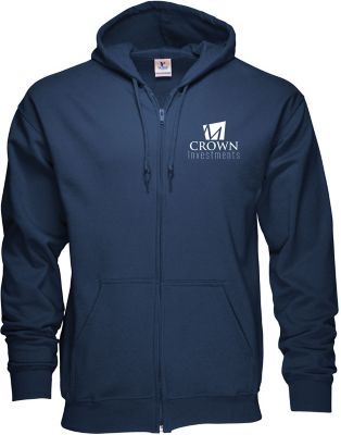 Apparel: 50/50 Full Zip Hoodie Sweatshirt