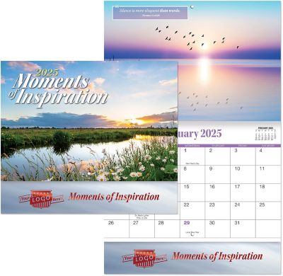 Promotional Wall Calendars: Luxe Moments Of Inspiration Stapled Wall Calendar
