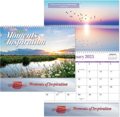 Custom Calendars: Luxe Moments Of Inspiration Spiral Wall Calendar