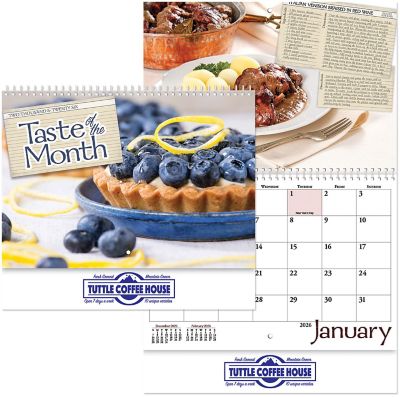 Taste Of The Month Spiral Wall Calendar