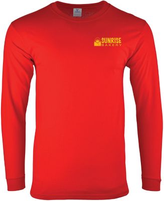 Custom Long Sleeve T-Shirts: Screen Printed 100% Cotton Long Sleeve T-Shirt