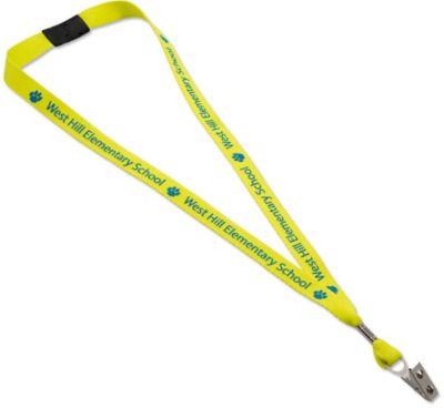 Custom Lanyards: Neon Polyester Web Lanyard 5/8"