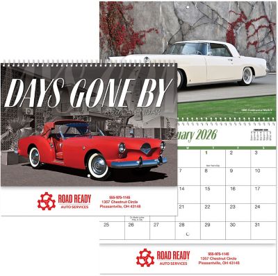 Promotional Wall Calendars: Days Gone By Spiral Wall Calendar