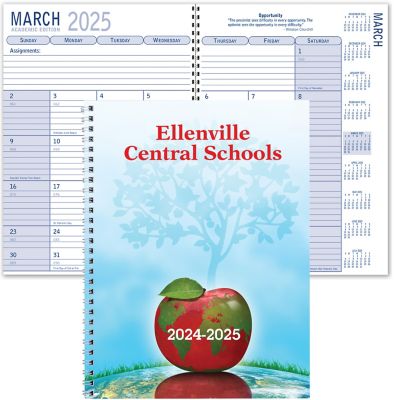 Custom Calendars: Custom Full Color Spiral Academic Planner
