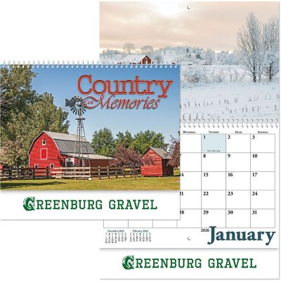 Promotional Wall Calendars: Country Memories Spiral Wall Calendar