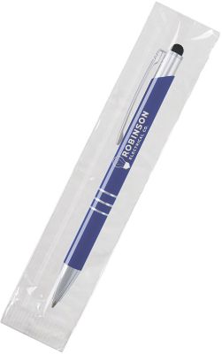 Custom Stylus Pens: Delane® Softex Cello-Wrapped Stylus Pen