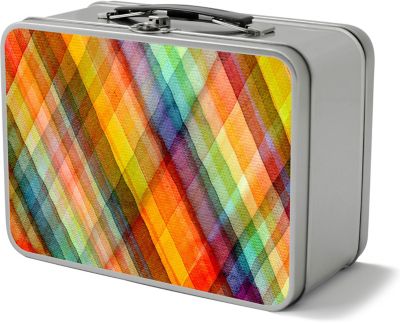 Custom Lunch & Cooler Bags: Full Color Retro Metal Lunch Box