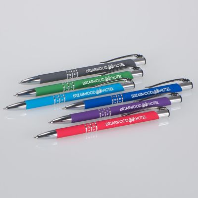 Promotional Engraved Soft Touch Diamond Stylus Pen