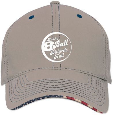 Business Caps and Hats: Embroidered Cotton Twill Patriot Baseball Cap