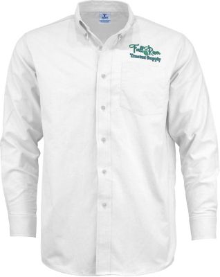 All Products: Embroidered Mens Long Sleeve Oxford Shirt