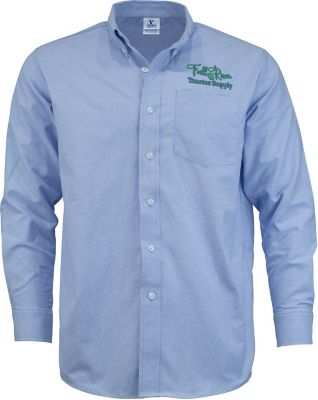 Custom Dress Shirts: Embroidered Mens Long Sleeve Oxford Shirt
