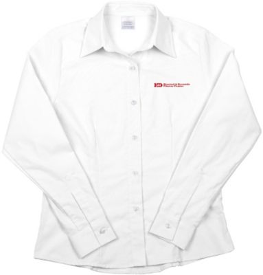 Promotional Apparel & Clothing: Embroidered Ladies Long Sleeve Oxford Shirt