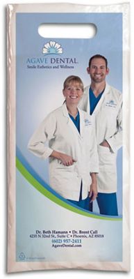 Custom Full Color Bags: Full Color 2 Mil Plastic Supply Bag 6" x 13