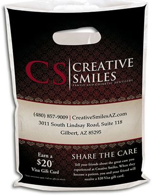 Custom Full Color Bags: Full Color 2 Mil Plastic Supply Bag 6" x 9"