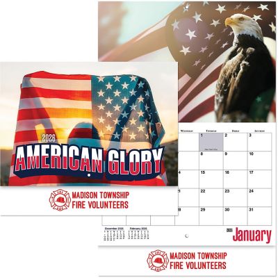 Patriotic Promotional Items: American Glory Stapled Wall Calendar
