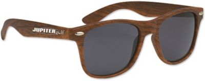 Custom Sunglasses with Logo: Woodtone Malibu Sunglasses