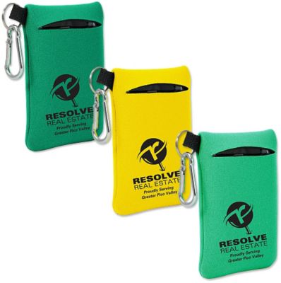 Mask Pouches: Mask And Mobile Accessory Holder W/Carabiner