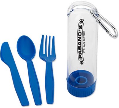 Custom Lunch & Cooler Bags: Utensil Kit With Carabiner