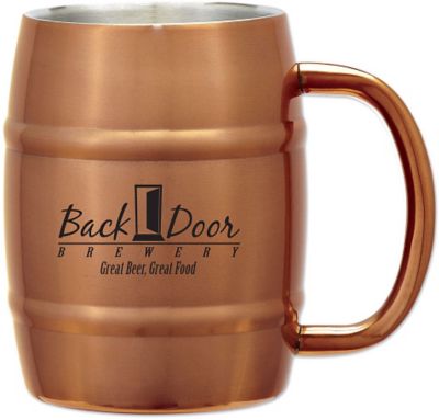 Custom Mugs: Moscow Mule Barrel Mug 14 oz