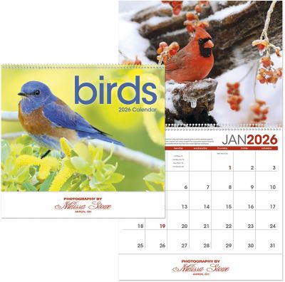 Birds Spiral Wall Calendar
