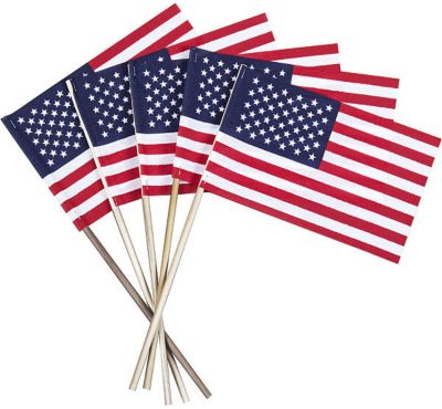 Patriotic Promotional Items: U.S. Flag On Dowel