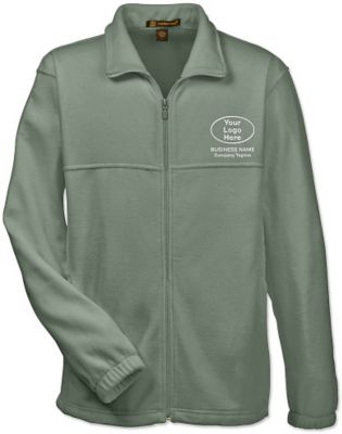 Custom Full Zip Sweatshirts: Harriton® Mens Embroidered Full Zip Fleece