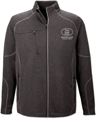 North End Mens Performance Fleece Jacket. 88174 - XX-Large - Carbon Heather  at  Men's Clothing store