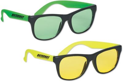 Custom Sunglasses with Logo: Tinted Lenses Rubberized Sunglasses