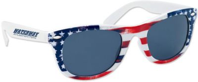 Custom Sunglasses with Logo: Patriotic Malibu Sunglasses