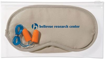 Travel Promotional Items: Ear Plug And Eye Mask Set